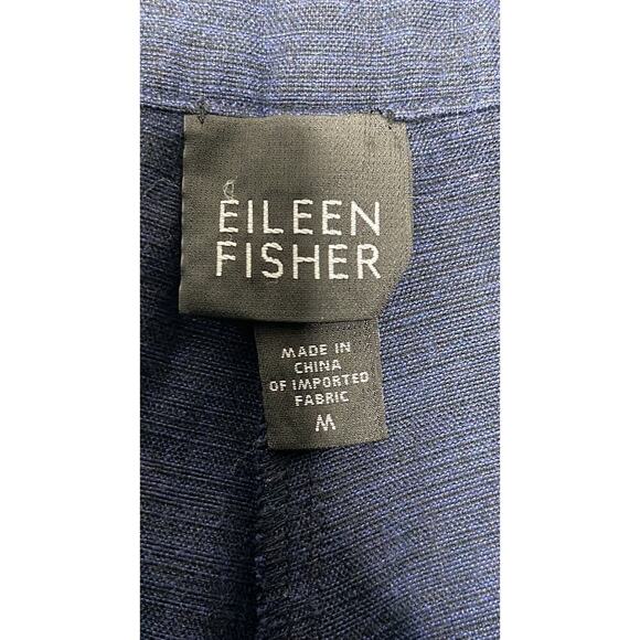 EILEEN FISHER WIDE LEG CROPPED PANTS SIZE M 100% COTTON - Picture 8 of 11